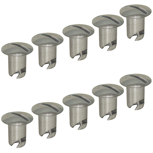 [PRP6400-10] Dzus Buttons, Steel, .400 Long, 10 Pack - 6400-10