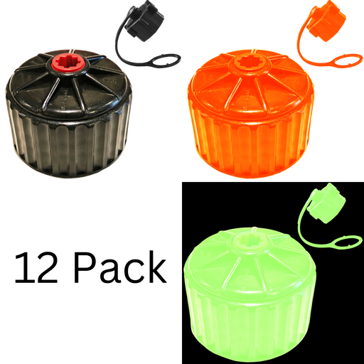 Jug Lid and Vent Cap Kit, All Colors, 12 Pack