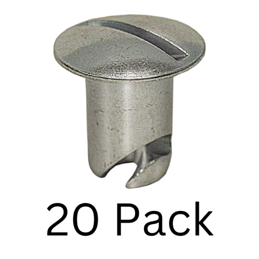 [PRP6400-20] Dzus Buttons, Steel, .400 Long, 20 Pack - 6400-20